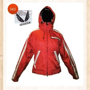 MONIX M6 WOMENS SNOWBOARD JACKET JUMP-JAPAN RED SMALL 10K JK11